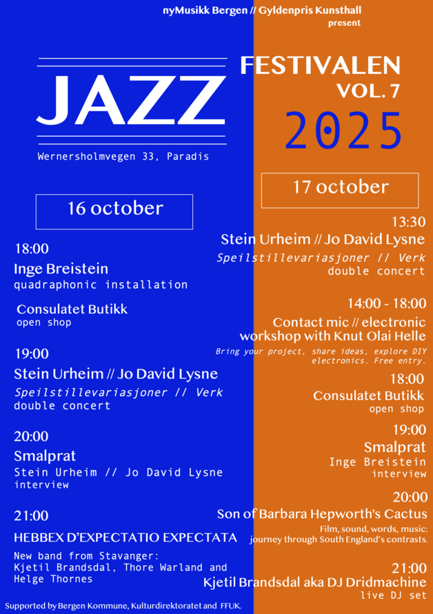 Event image JAZZFESTIVALEN // VOL 7. // DAY 2