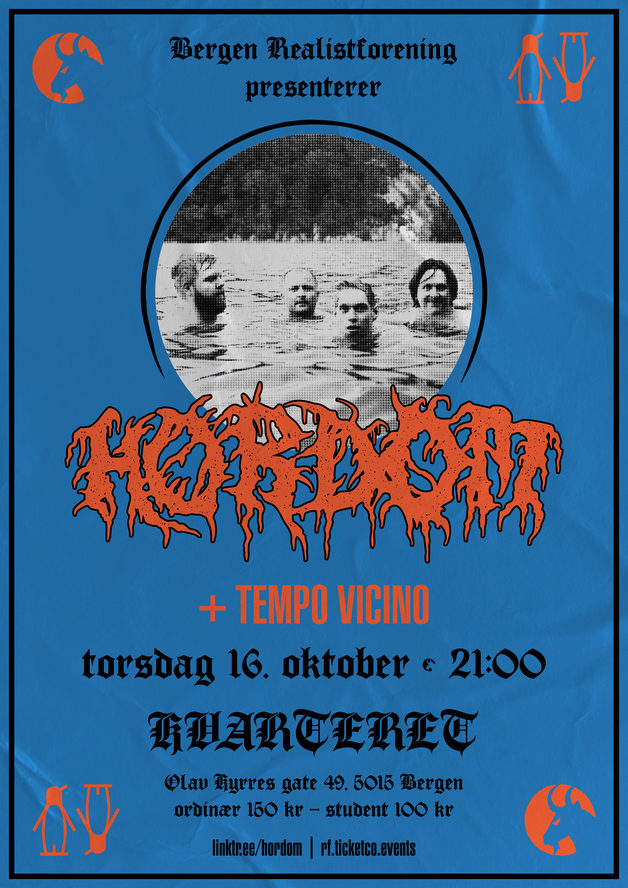 Event image Hordom + Tempo Vicino // Bergen Realistforening // Kvarteret