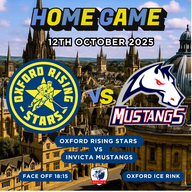 Event image Oxford Rising Stars Vs Invicta Mustangs 