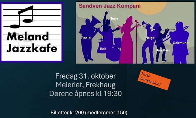 Event image Meland Jazzkafe - Sandven Jazz Kompani