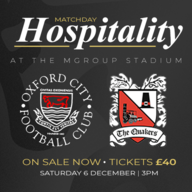 Event image Matchday Hospitality | Oxford City vs Darlington
