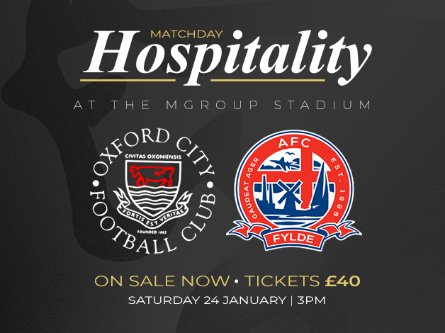 Event image Matchday Hospitality | Oxford City vs AFC Fylde