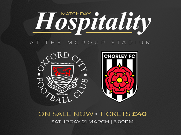 Event image Matchday Hospitality | Oxford City vs Chorley