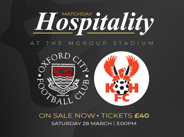 Event image Matchday Hospitality | Oxford City vs Kidderminster Harriers
