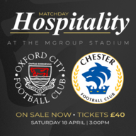 Event image Matchday Hospitality | Oxford City vs Chester