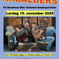 Event image RABALDERS TIL SKUDENES MEK VERKSTED SELSKAPSLOKALE