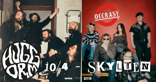 Event image HUGGORM + SUPPORT: OCCRASY // LIVE PÅ SKYLTEN 
