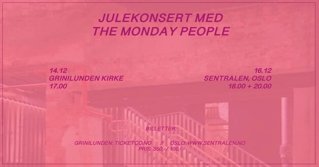 Event image Julekonsert med The Monday People
