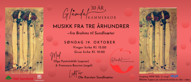 Event image Musikk fra tre århundrer - Grue kirke kl 19