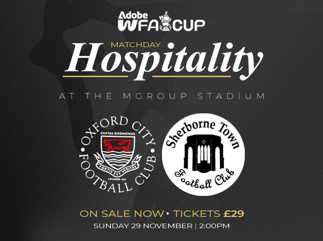 Event image Matchday Hospitality | Adobe Women's FA Cup First Round | Oxford City vs Sherborne Town