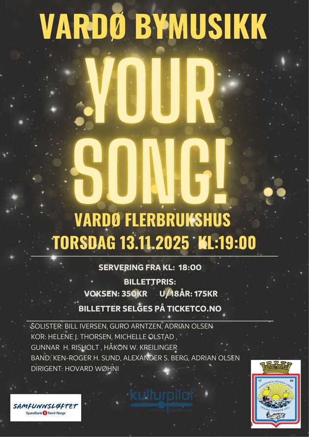 Event image YOUR SONG - Vardø Bymusikk med venner