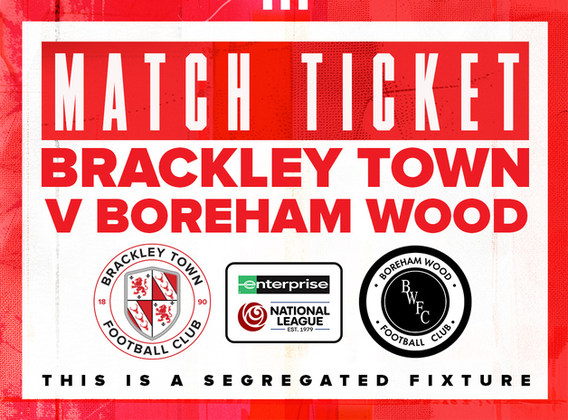 Event image Brackley Town FC v Boreham Wood FC – Enterprise National League – Saturday 8th November 2025 - KO 3pm