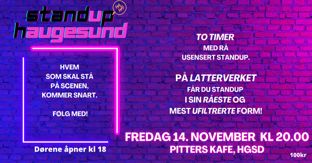 Event image Latterverket på Pitters 14.11.25
