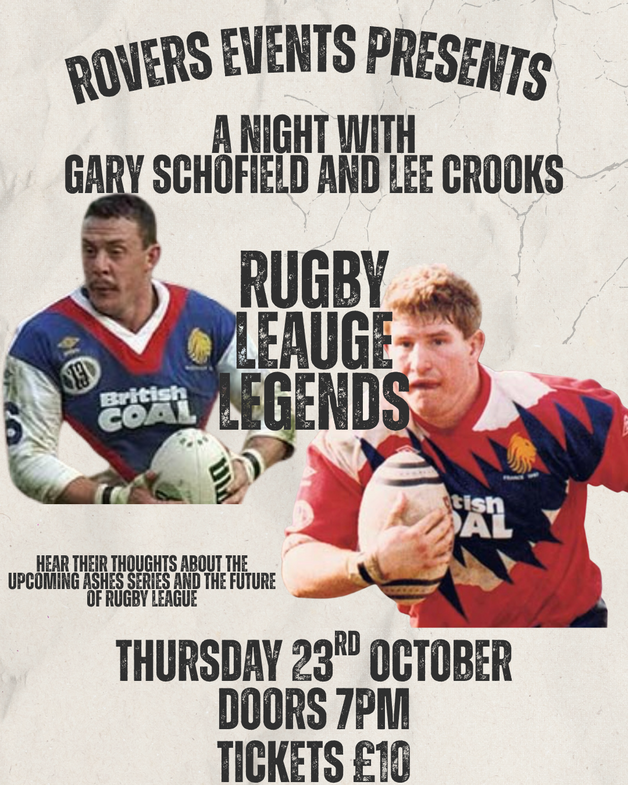 Event image Evening With Rugby League Legends