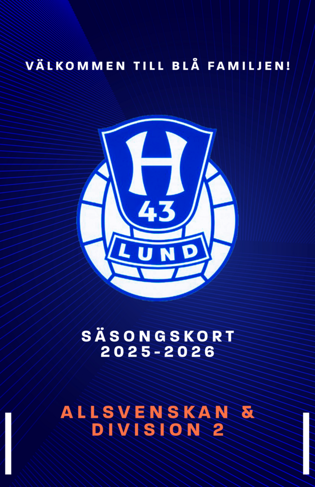 Event image Säsongskort Herr 2025-2026  Allsvenskan & Division 2 