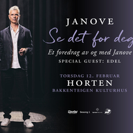Event image JANOVE: SE DET FOR DEG