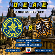 Event image Oxford Rising Stars Vs Chelmsford Warriors