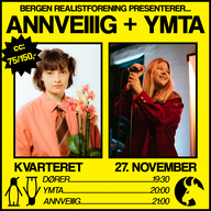 Event image Annveiiig og Ymta // Bergen Realistforening // Kvarteret