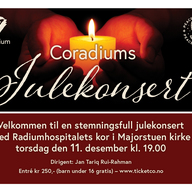 Event image Velkommen til stemningsfull julekonsert med Coradium i Majorstuen Kirke den 11. desember 2025 kl. 19:00 