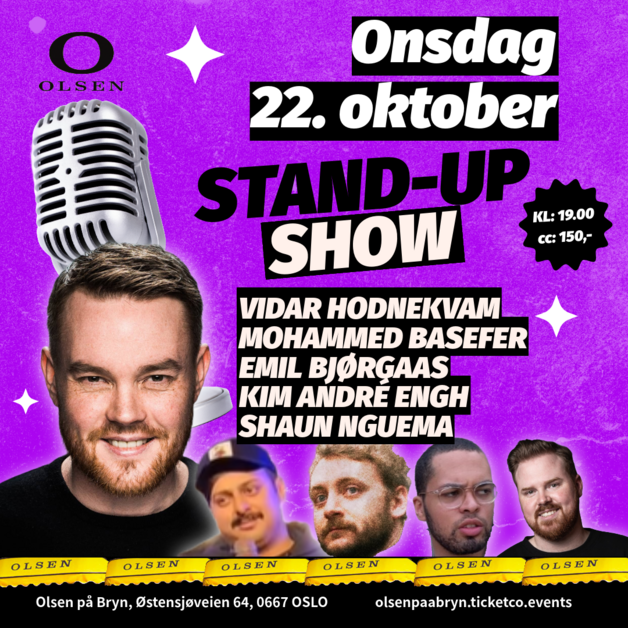 Event image Stand Up på Olsen 22 oktober