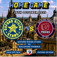 Event image Oxford Rising Stars Vs Guildford Phoenix