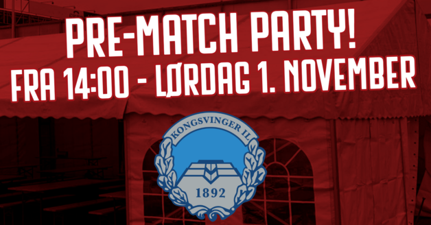Event image PRE-MATCH PARTY: KIL - LSK || LØRDAG 1. NOVEMBER