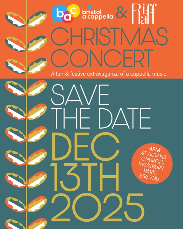 Event image Bristol A Cappella & Riff Raff Christmas Concert 2025