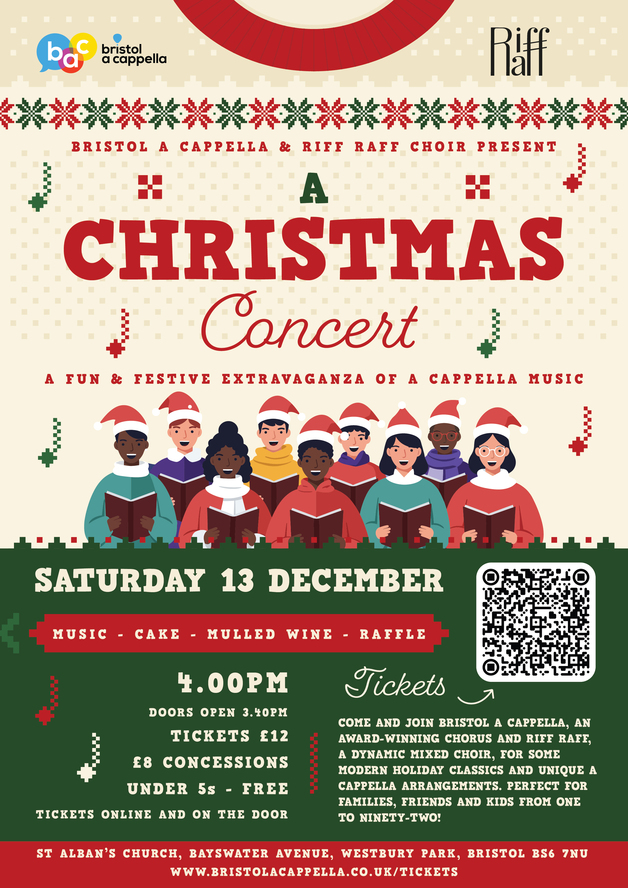 Event image Bristol A Cappella & Riff Raff Christmas Concert 2025