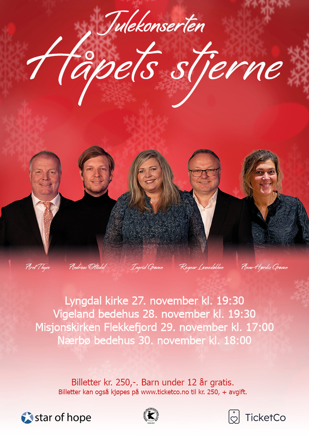 Event image Håpets stjerne 2025 - Nærbø bedehus