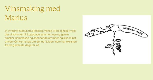 Event image Chardonnay og Pinot Noir med Marius fra Nebbiolo