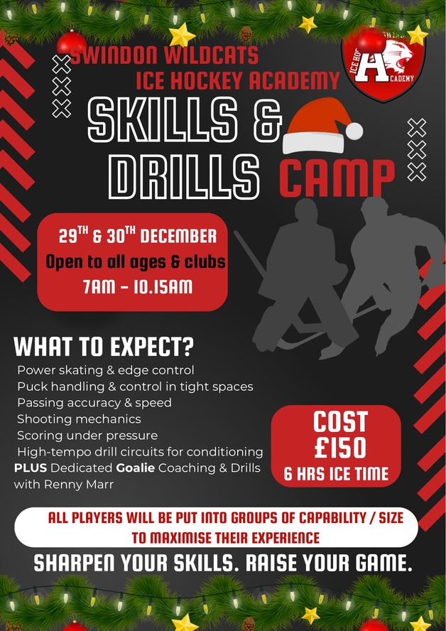 Event image Swindon Ice Hockey Camp - Festive Skills and Drills