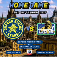 Event image Oxford Rising Stars Vs Lee Valley Lions