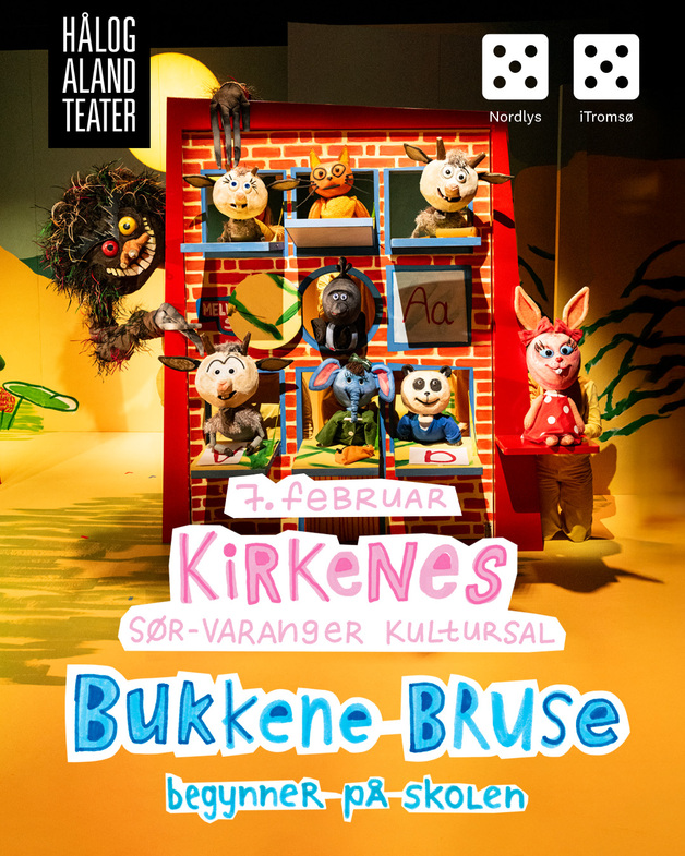 Event image Hålogaland Teater: Bukkene Bruse begynner på skolen (forestilling 1)