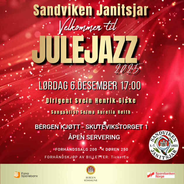 Event image Sandviken Janitsjar - Julejazz 2025! // Bergen Kjøtt
