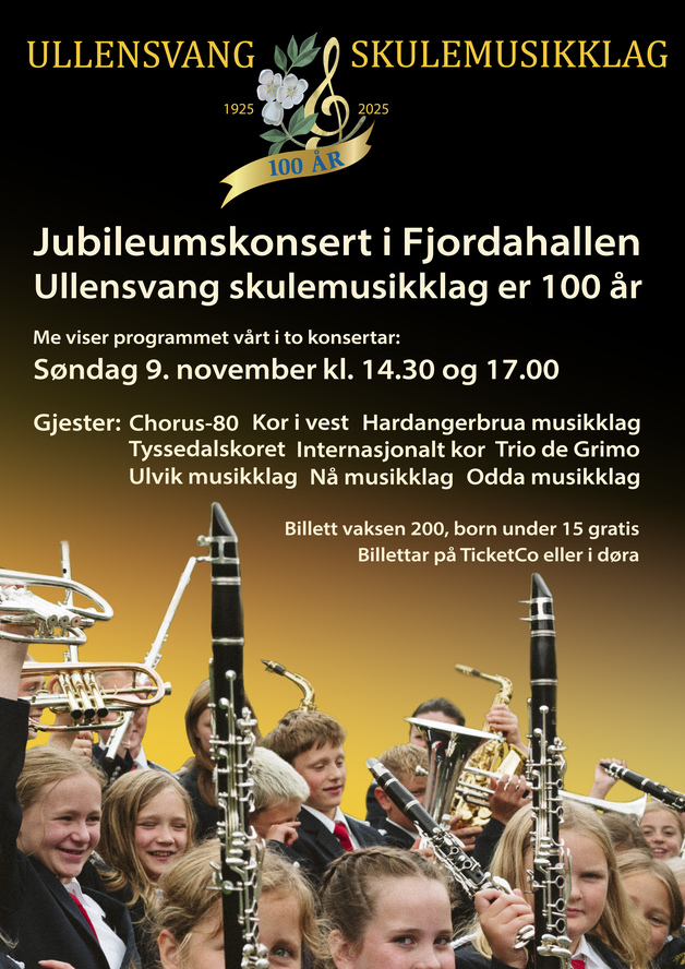 Event image Ullensvang skulemusikklag 100 år -  Andre konsert