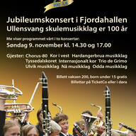 Event image Ullensvang skulemusikklag 100 år -  Andre konsert