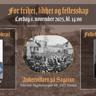Event image For frihet, likhet og fellesskap. Foredrag med Trine Skei Grande og Steinar Bryn