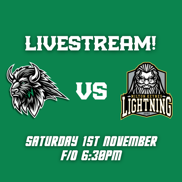Event image Basingstoke Bison v MK Lightning Livestream - F/0 18:30