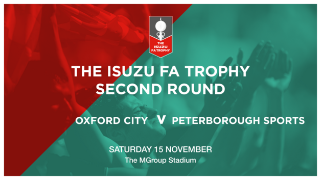 Event image Isuzu FA Trophy Second Round: Oxford City vs Peterborough Sports