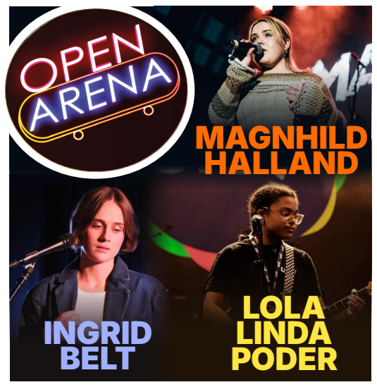Event image Open Arena m/ Ingrid Belt / Magnhild Halland / Lola Linda Poder