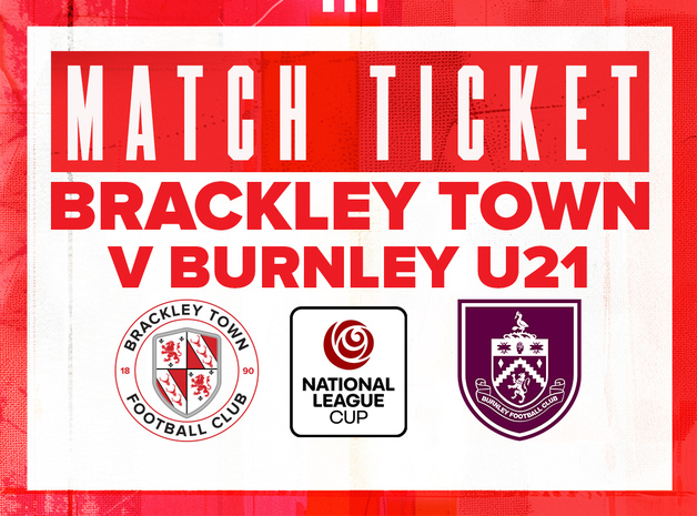 Event image  Brackley Town v Burnley FC U21s - National League Cup - Wednesday 26th November 2025 - KO 7:45pm