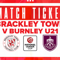 Event image  Brackley Town v Burnley FC U21s - National League Cup - Wednesday 26th November 2025 - KO 7:45pm