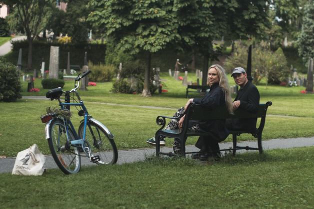 Event image Susanna synger Gunvor Hofmo, med Harald Lassen // Lærdal kulturhus