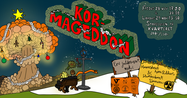 Event image KOR-MAGEDDON - en julekonsert med Mannskoret Arme Riddere og Studinekoret Sirenene