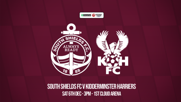 Event image South Shields FC v Kidderminster Harriers