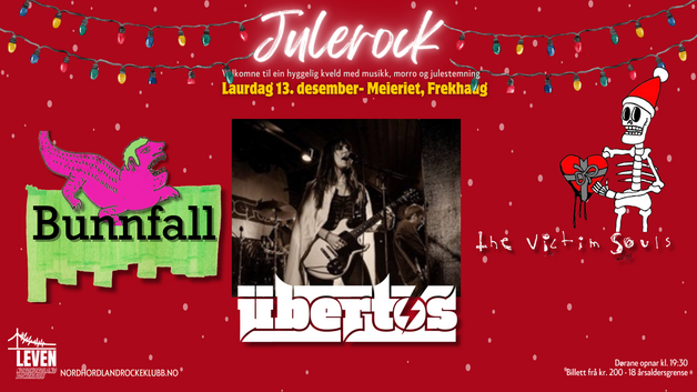 Event image Julerock: Bunnfall, The Victim Souls og Übertøs