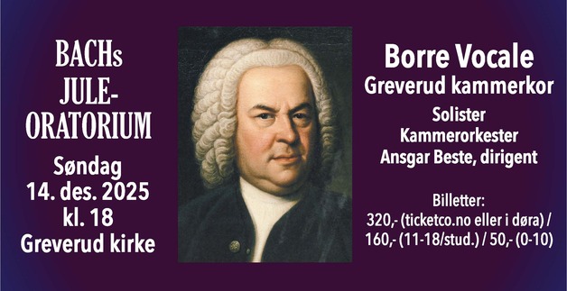 Event image Bachs Juleoratorium i Greverud kirke 14. desember