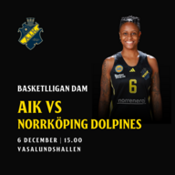 Event image SBL Dam: AIK vs. Norrköping Dolphins