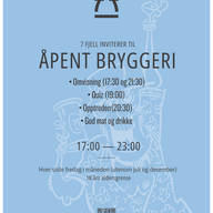 Event image ÅPENT BRYGGERI JANUAR