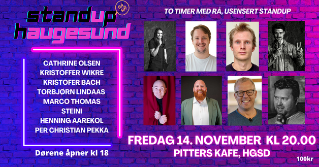 Event image Latterverket på Pitters, LØRDAG 13.12.25